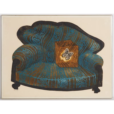Lot 125 - Adriana Maraz-Bernik [COUCH AND BUTTERFLY]...