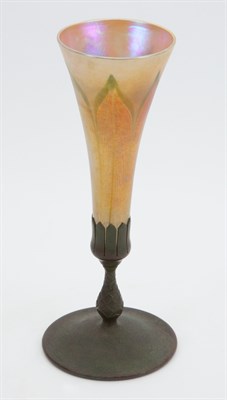 Lot 248 - Tiffany Studios Green Patinated-Bronze and...
