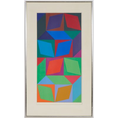 Lot 132 - Victor Vaserely COMPOSITION Color screenprint,...