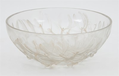 Lot 241 - R. Lalique Molded and Sepia Stained Colorless...