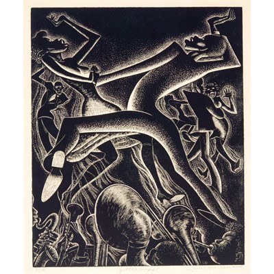 Lot 16 - Lou Barlow (Louis Breslow) JITTERBUGS Wood...