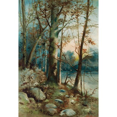 Lot 17 - Charles Ethan Porter American, 1847-1923 Lake...