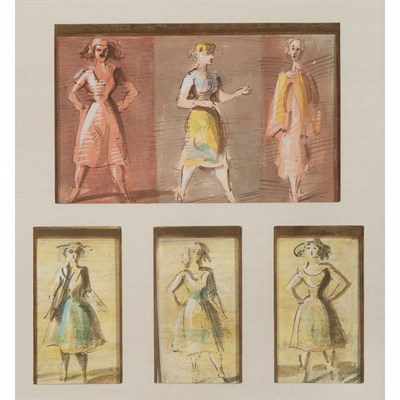 Lot 88 - Reginald Marsh American, 1898-1954 Studies of...