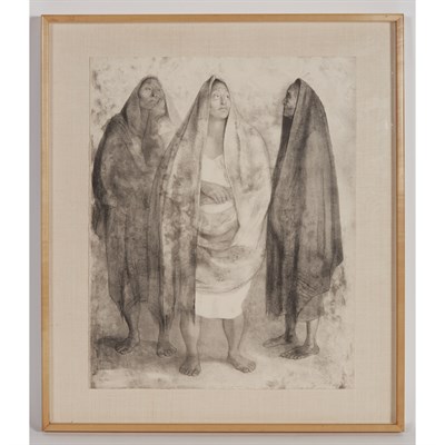 Lot 105 - Francisco Zuniga TRES MUJERES DE PIE, I...