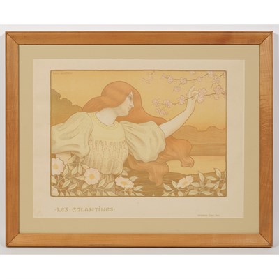Lot 116 - Paul Berthon LES EGLANTINES Color lithograph....