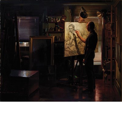 Lot 129 - Jacob Collins American, b. 1964 In the Studio,...