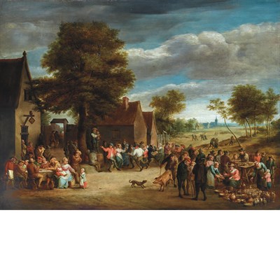 Lot 41 - Follower of David Teniers the Younger Village...