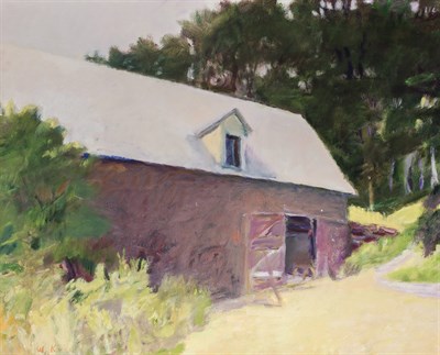 Lot 191 - Wolf Kahn American, b. 1927 Midsummer Barn,...