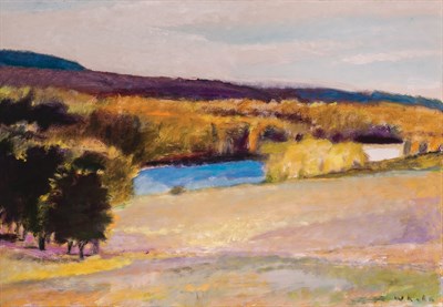 Lot 190 - Wolf Kahn American, b. 1927 Evening on the...