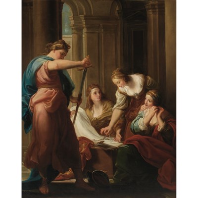 Lot 60A - Neoclassical School Achilles Drawing the Sword...