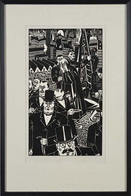 Lot 64 - Frans Masereel LE CALVAIRE Woodcut, 1923,...