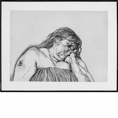 Lot 86 - Lucian Freud (1922-2011) WOMAN WITH AN ARM...