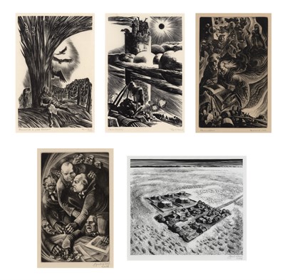 Lot 116 - Lynd Ward (1905-1985) [VARIOUS SCENES] Five...