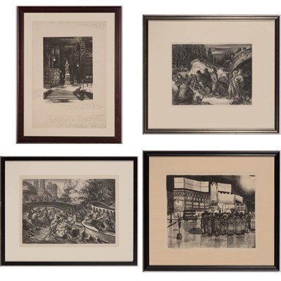 Lot 68 - Cecil C. Bell (1906-1970) BOATING IN CENTRAL...