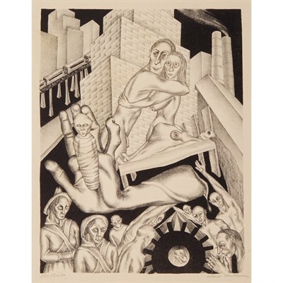 Lot 145 - Clara Mahl (b. 1910) THE BIRTH Lithograph,...