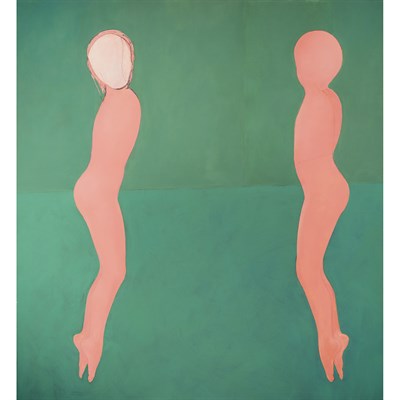 Lot 118 - Nicola Tyson British, b. 1960 Two Figures...