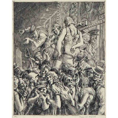 Lot 151 - Reginald Marsh (1898-1954) THE BARKER...