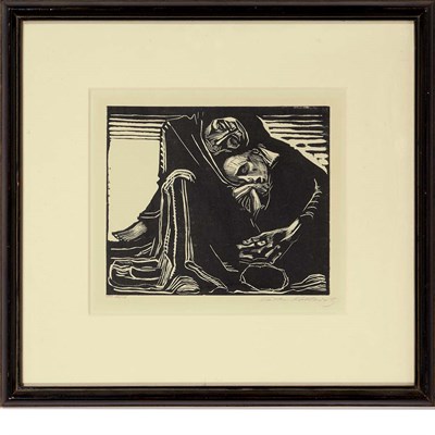 Lot 125 - Kathe Kollwitz TOD MIT FRAU IM SCHLOSS (K. 151;...