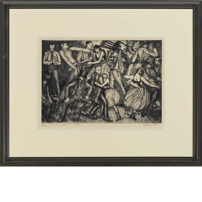 Lot 12 - Peggy Bacon (1895-1987) DANCE AT THE LEAGUE...