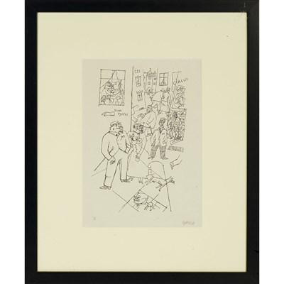 Lot 93 - 70George Grosz (1893-1959) STRASSE DES...