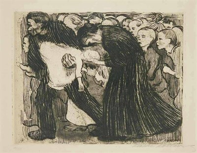 Lot 111 - Käthe Kollwitz ÜBERFAHREN (K. 104; KN. 110)...