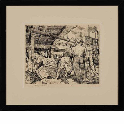Lot 98 - Harry Sternberg SUBWAY CONSTRUCTION (MOORE 8)...
