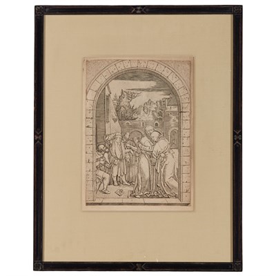 Lot 75 - Albrecht Durer JOACHIM AND SAINT ANNE MEET AT...