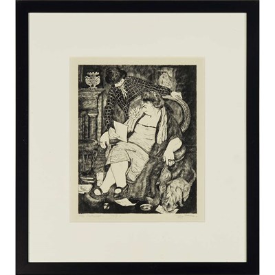 Lot 13 - Peggy Bacon THE PATRONESS (F. 73) Drypoint,...