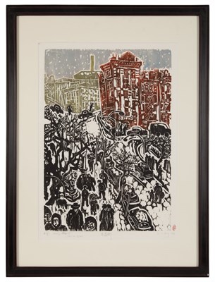 Lot 108 - Su-Li Hung MANHATTAN BRIDGE; SNOWY STREET Two...