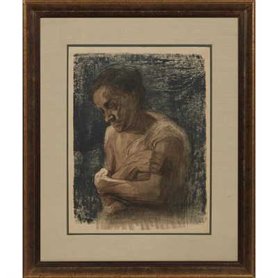 Lot 122 - Kathe Kollwitz (1867-1945) HALBFIGUR EINER...
