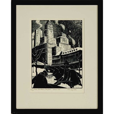 Lot 136 - Clare Leighton (1898-1989) SNOW SHOVELLERS,...