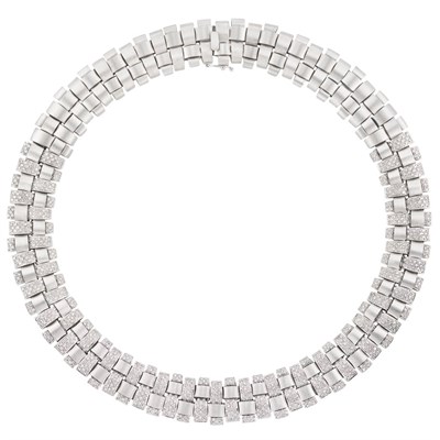Lot 239 - White Gold and Diamond Necklace, Caravelli