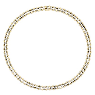 Lot 280 - Platinum, Gold and Diamond Necklace, Kurt Wayne