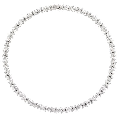 Lot 259 - Platinum and Diamond Necklace