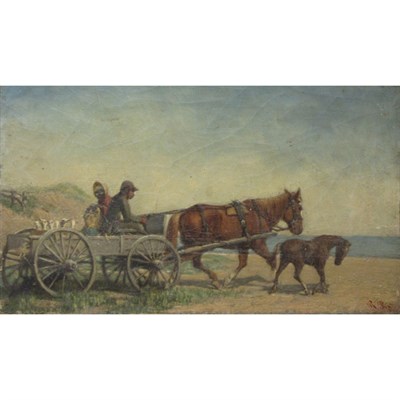 Lot 5 - American School 19th Century Figures and Geese...