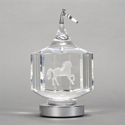 Lot 268 - Steuben Glass Carousel Paperweight Height 7...