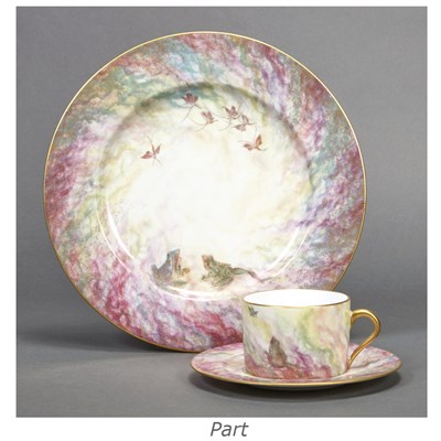 Lot 403 - Daum Limoges Gilt Decorated Porcelain Dinner...