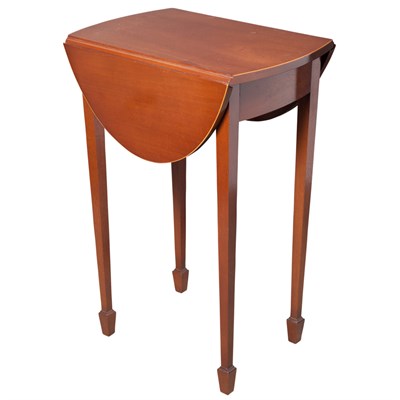 Lot 249 - George III Style Mahogany Drop-Leaf Side Table...