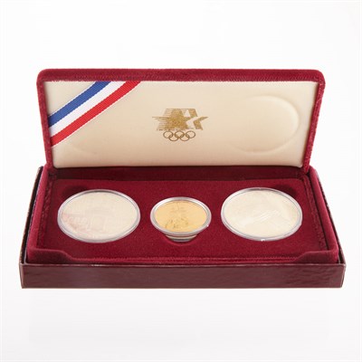 Lot 1217 - United States 1984 Olympic Three-Piece Proof...