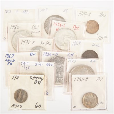 Lot 1219 - United States Silver Coin Group Nice lot of...