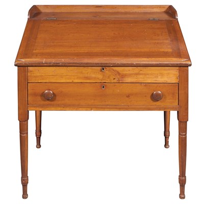 Lot 141 - American Cherry Clerk's Desk 19th Century With...