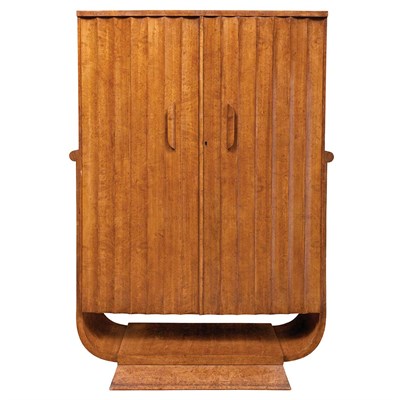 Lot 284 - Art Deco Burrwood Cabinet Second quarter of...