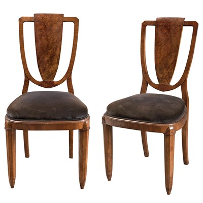 Lot 342 - Pair of Art Deco Side Chairs Second quarter of...
