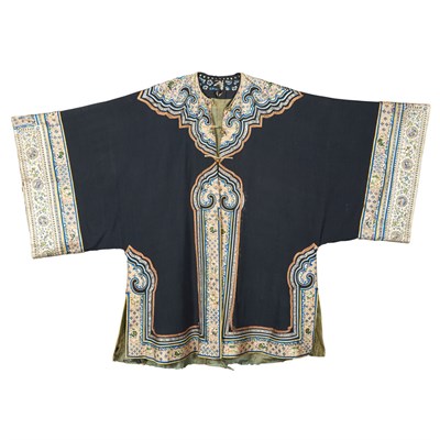 Lot 620 - Chinese Silk Robe Height 37 inches, length 52...