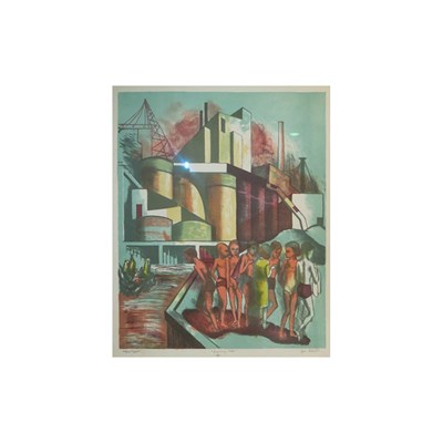 Lot 109 - Irving Wolfson DEAD END N.Y.C. Etching, signed,...