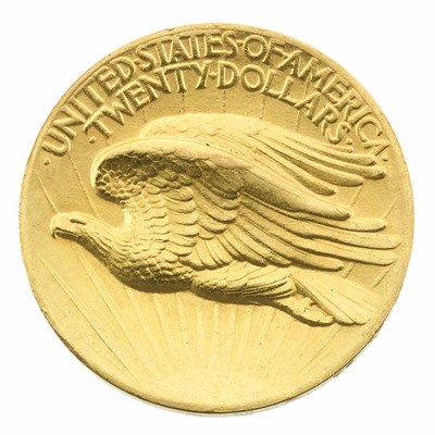 Lot 1207 - United States 1907 $20 High Relief Wire Rim...