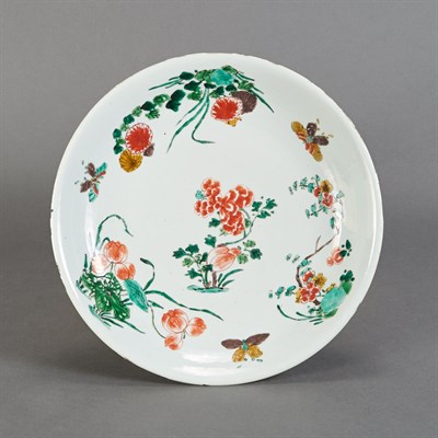 Lot 572 - Two Chinese Famille Verte Glazed Porcelain...