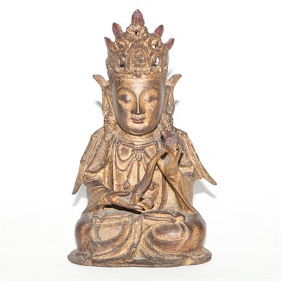 Lot 584 - Chinese Bronze Buddha Height 10 inches.