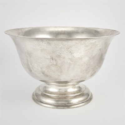 Lot 365 - Stieff Sterling Silver Revere Style Punch Bowl...