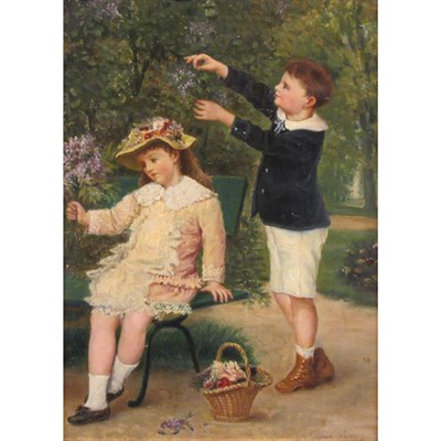 Lot 78 - Albert Roosenboom Belgian, 1845-1873 Picking...